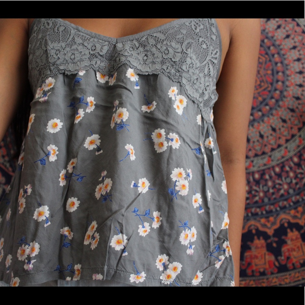 Gray Hollister tank top